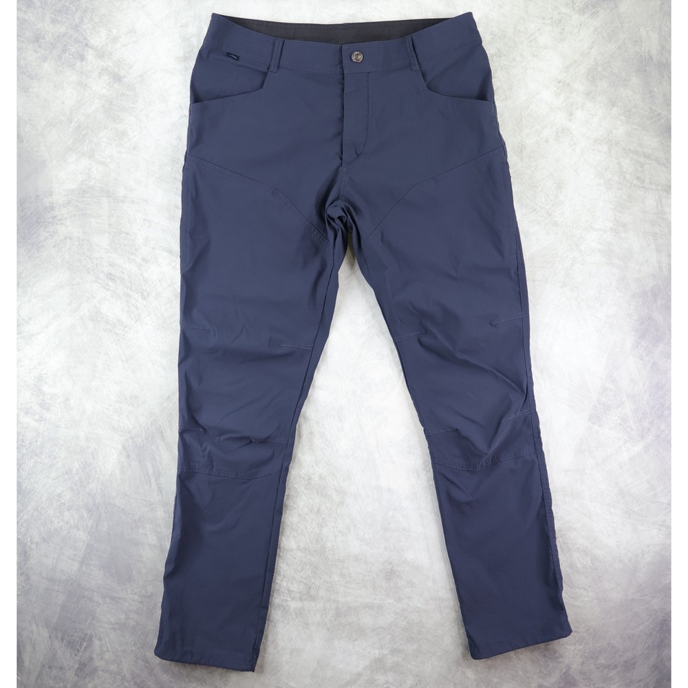 Kuhl Renegade Rock Pants Mens 36x33 Navy Blue Technical Hiking Outdoor READ